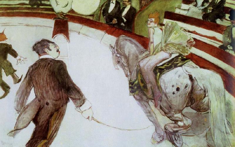 Henri de toulouse-lautrec at the cirque fernando the ringmaster France oil painting art